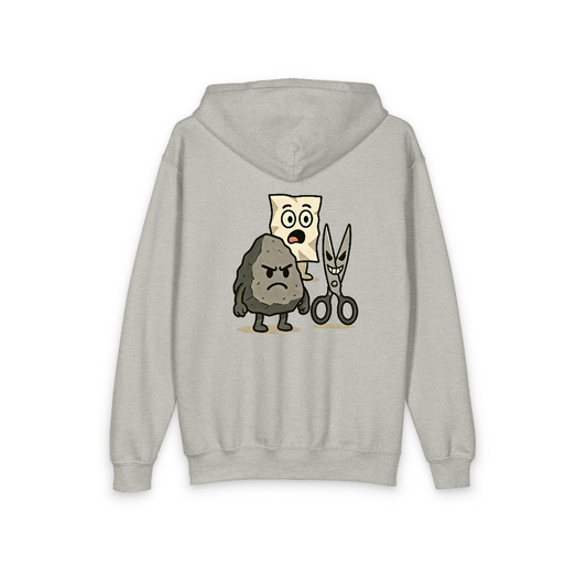 Rock Paper Scissors Scissors Wins | Youth Zip Hoodie